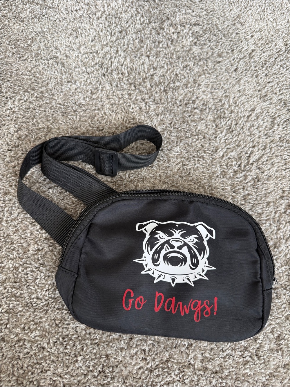 GEORGIA BULLDOGS NYLON FANNY PACK 1 of 1 CUSTOM MADE NWOT